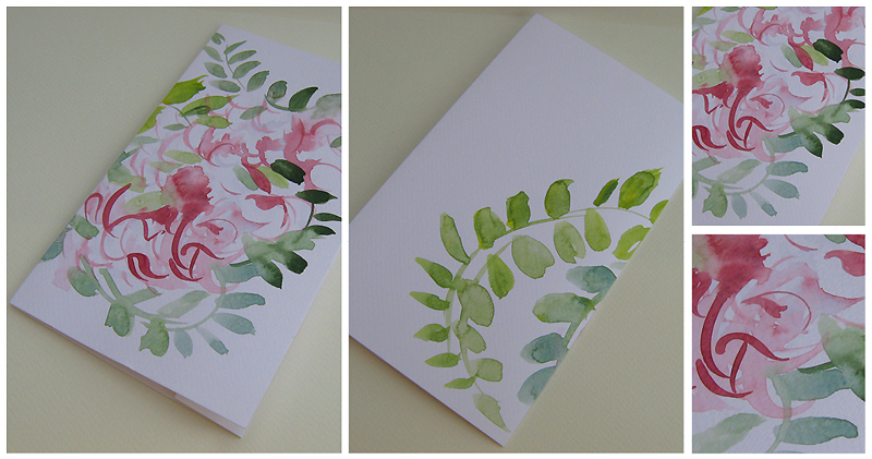 Shop Inga Design Watercolor Cards.Romantic Greeting cards