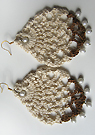 Boho Crochet earrings with pearls