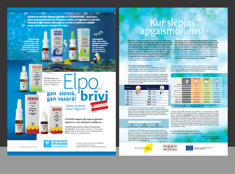 Inga Rop�a Portfolio. Maket��anas un grafisk� dizaina darbi