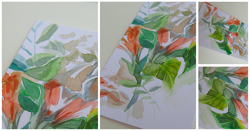 Shop Inga Design. Watercolor Greeting cards. Garden flowers